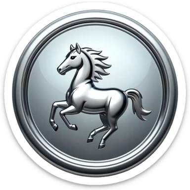 mustang logo sticker