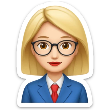 economist woman sticker