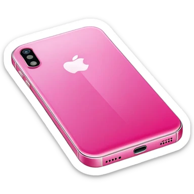 Pink apple IPhone 16 sticker