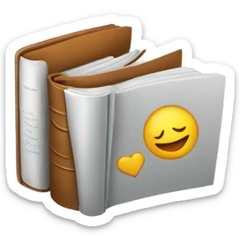 a book with the emotion of embarrassment  sticker