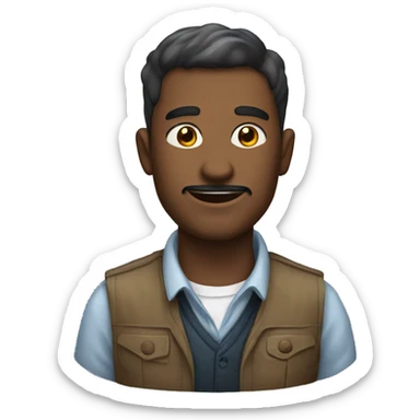 a man that has rizz and rizzing a female sticker