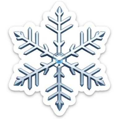 Snowflake sticker
