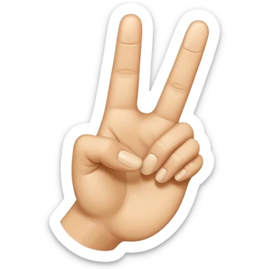 “Emoji-style hand making the letter ‘L’, with the index finger slightly curved. Clean, simple design, smooth shapes, neutral skin tone. White or transparent background, high resolution.” sticker