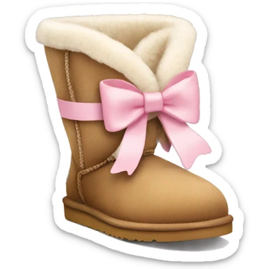 ugg with cute little bows sticker