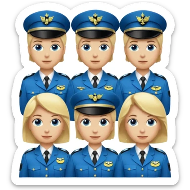 Swedish military ranks emojis sticker