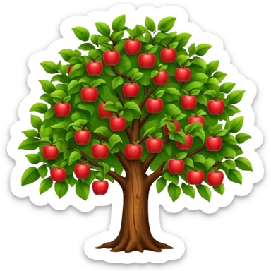 apple tree sticker