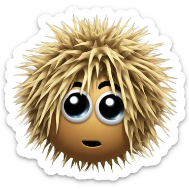 Tumbleweed with eyes sticker