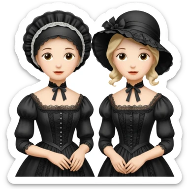 Victorian ladies  sticker
