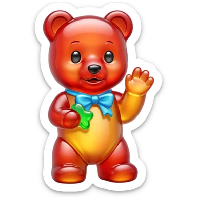 create gummy bear emoji sticker
