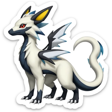 Salandit-Reshiram-Umbreon-Silvally-fusion (full body) sticker