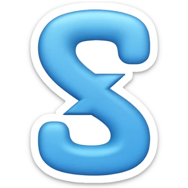 number 3 and letter x together, playful rounded font, no additional symbols sticker