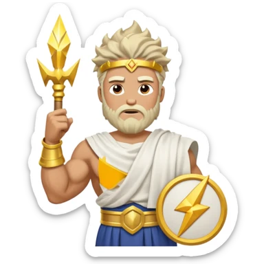 Greek god Zeus sticker