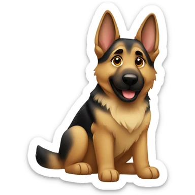 German shepherd  sticker