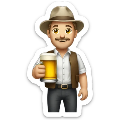 Samuel liedtke with beer sticker