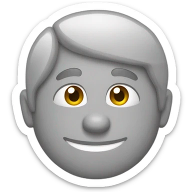 Chat rayé gris et blanc sticker