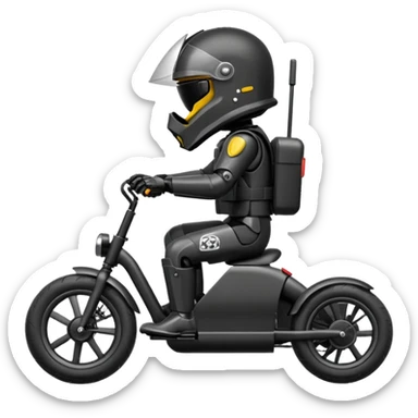 Dark Trooper’s electric cyclekart with advanced rugged suspension and steering  sticker