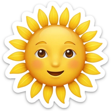 Sunshine sticker
