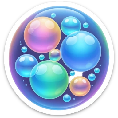 Bubbles sticker