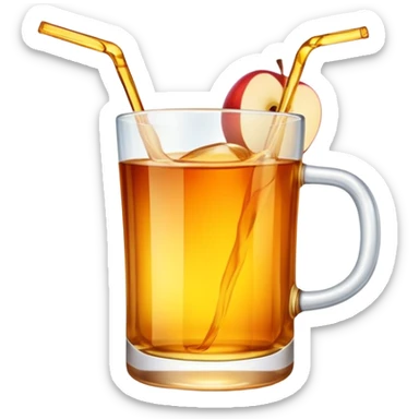 Apple juice sticker
