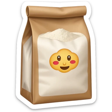 bag of flour sticker