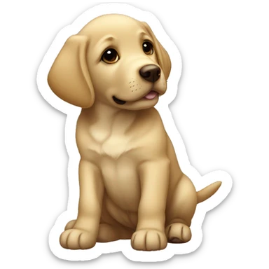 labrador puppy cute adorable sticker