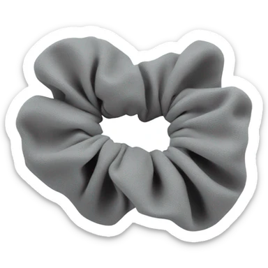 Grey scrunchie sticker