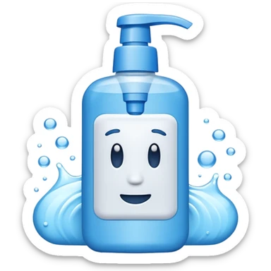 bage body wash bottle sticker