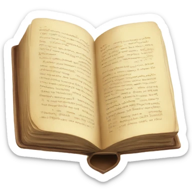 Magic book sticker