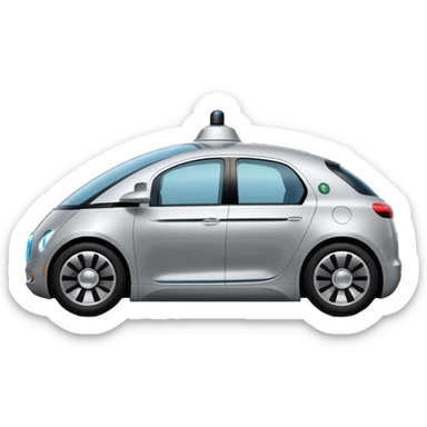 long big luxury self driving car sticker