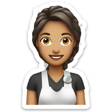 mixed Female Baristas sticker