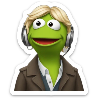 kermit podcast sticker