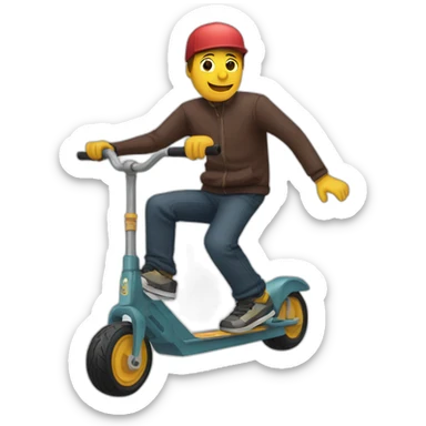 Trottinette freestyle sticker