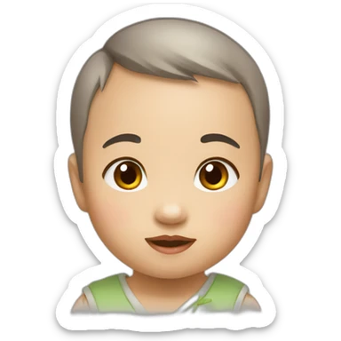 Little Chinese baby sticker