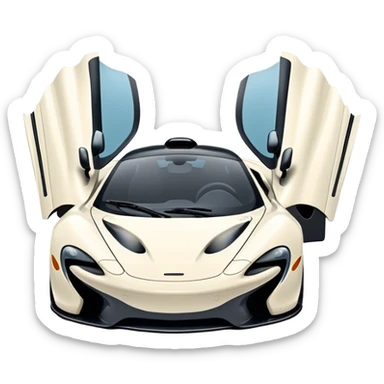 mclaren modrá sticker