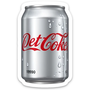 diet coke can sticker