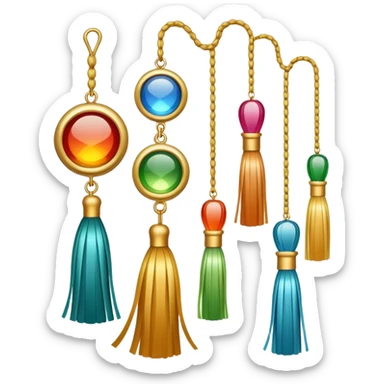 Tassels sticker