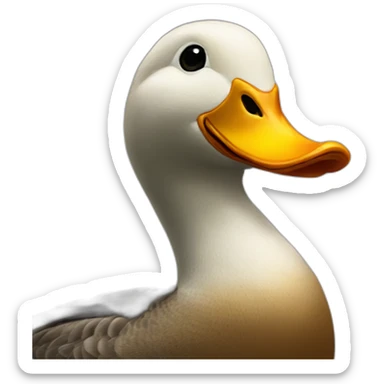 duck beak sticker