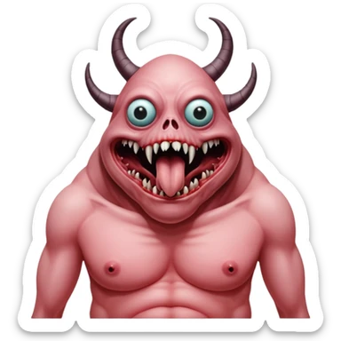 cinematic - hieronymus bosch phantasmagoric mutated creatures from hellish expanses sticker