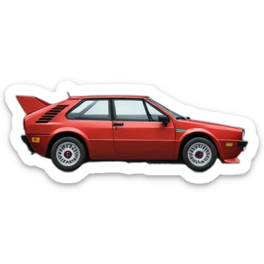 A Lancia Delta S4  sticker