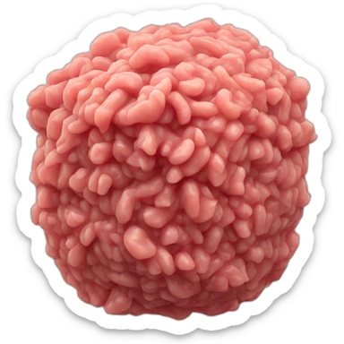 Raw mince meat sticker