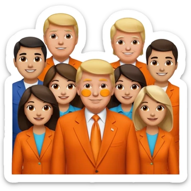 Trump going to jail with Hispanics being freed sticker