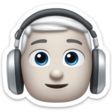 airpod max headset with bows sticker