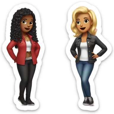 Big 🎤 vs Big 💋 sticker