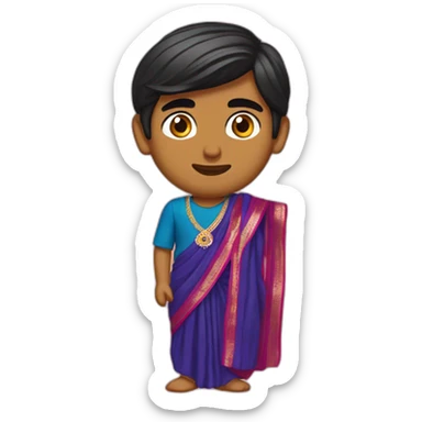 Rishi Sunak wearing a sari sticker
