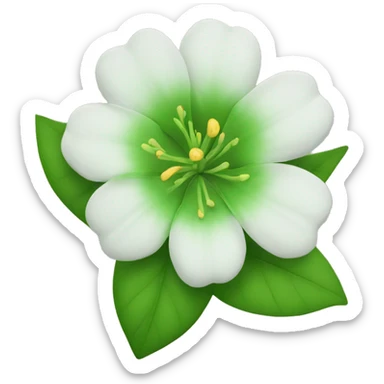 Flor verde sticker