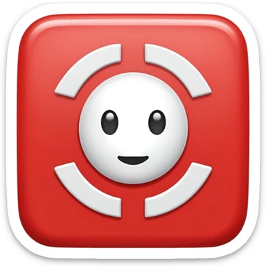 mach mir ein rotes viereck mit einem weißen x drinnen sticker