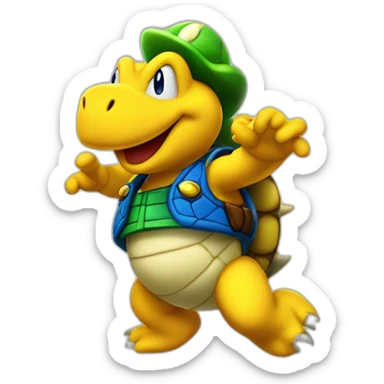 Koopa troopa dancing sticker