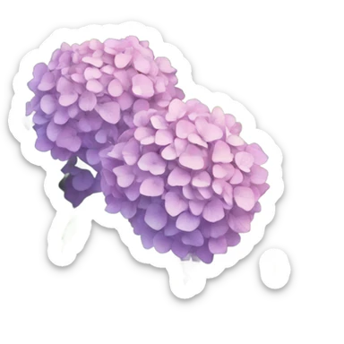 Hydrangea bush sticker