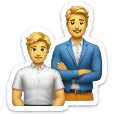 un diseñador que fabrica muebles para  el hogar, restaurante  y oficina sticker