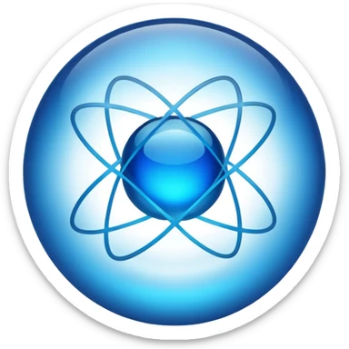 quantum atom sticker
